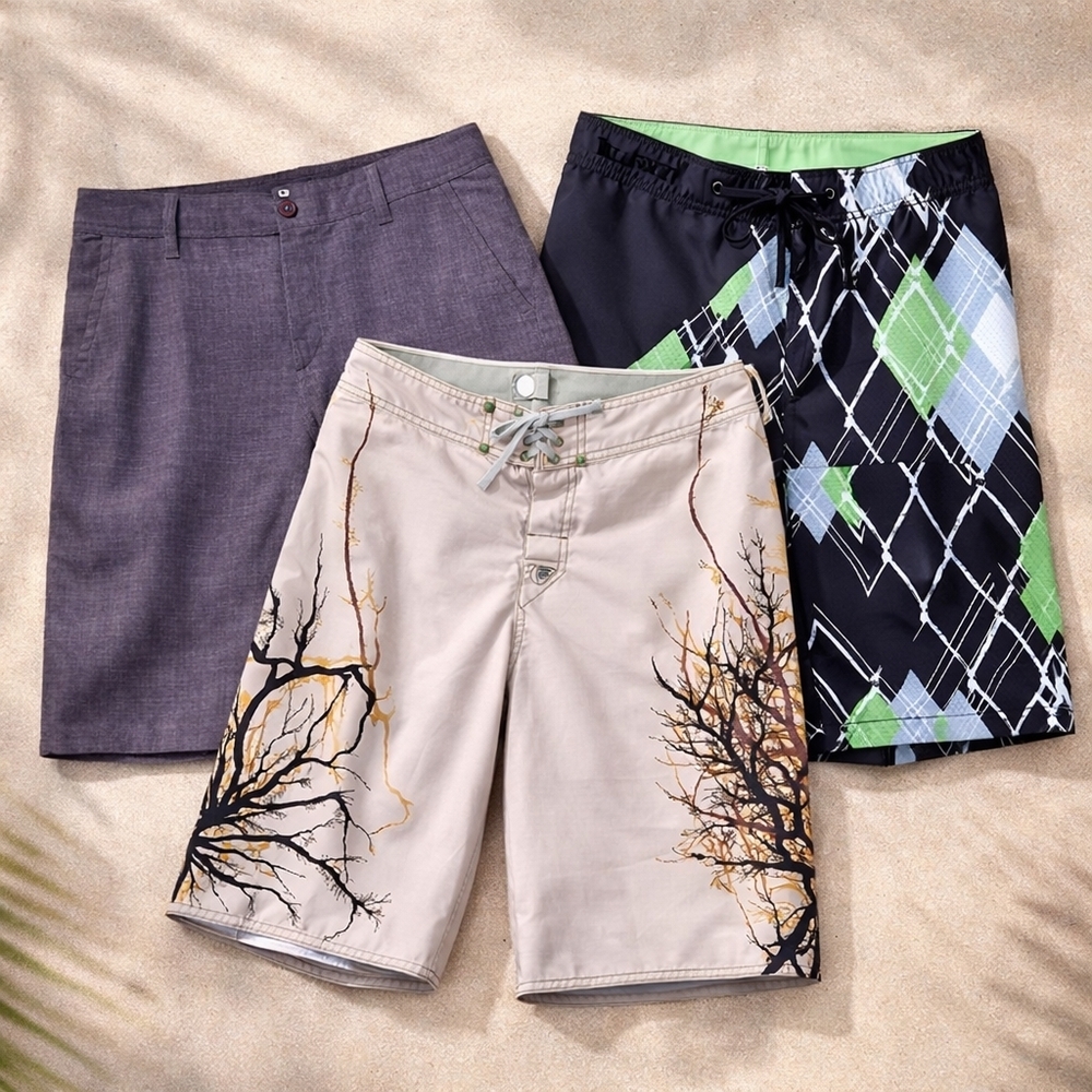 Surf Capsule Board Shorts Set Quiksilver O’Neill Hurley Mens 36 Summer Rotation